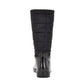 Botas de chuva Calvin Klein Siston Pull On com solado de borracha e logotipo para clima frio, pretas, tamanho 7 M