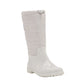 Calvin Klein Siston Pull On Lug Sole Logo Botas de Chuva para Clima Frio Brancas Tamanho 8 M