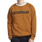 Moletom com estampa de logotipo da Caterpillar Foundation masculino marrom tamanho XXL