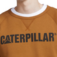 Moletom com estampa de logotipo da Caterpillar Foundation masculino marrom tamanho XXL
