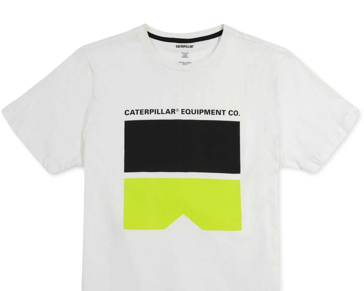 Camiseta Caterpillar Connect Blocks Masculina Preta Tamanho XX-G