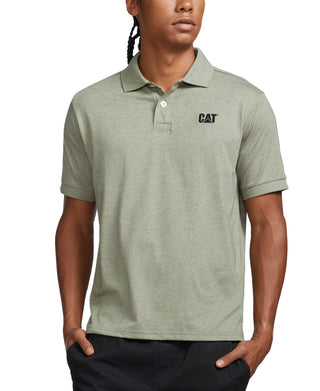 Caterpillar Men's Foundation Jersey Knit Polo Green Size Large