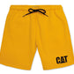 Shorts de lã masculino Caterpillar amarelo tamanho XX-G
