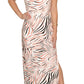 Vestido longo feminino Rachel Roy com alça cruzada, branco, tamanho pequeno