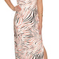 Vestido longo feminino Rachel Roy com alça cruzada, branco, tamanho médio
