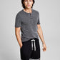 E agora esta malha macia masculina Henley cinza tamanho pequeno