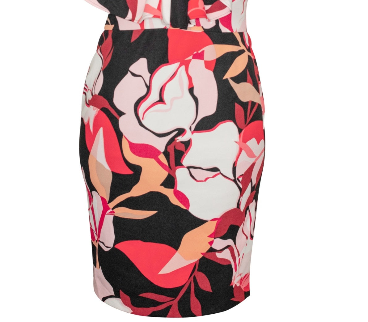 Vestido Marcella com babados e bainha para mulheres Rachel Roy, vermelho, tamanho 22W