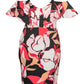 Vestido Marcella com babados e bainha para mulheres Rachel Roy, vermelho, tamanho 24W