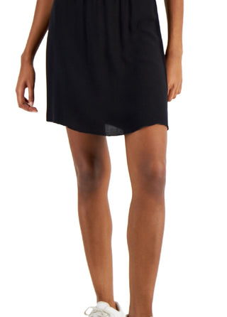 Saia com acabamento em picot Love, Fire Junior, preta, tamanho pequeno