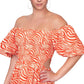 Vestido feminino Rachel Roy Nova com recorte lateral, laranja, tamanho X-S