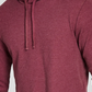 E agora esta camiseta masculina térmica de malha waffle com capuz vermelha tamanho pequeno
