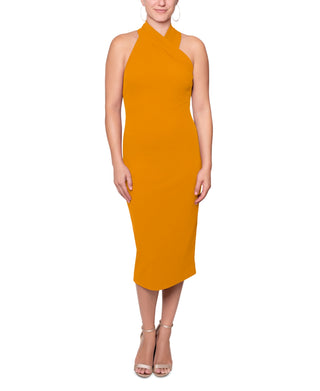 Vestido justo feminino Rachel Roy amarelo tamanho grande