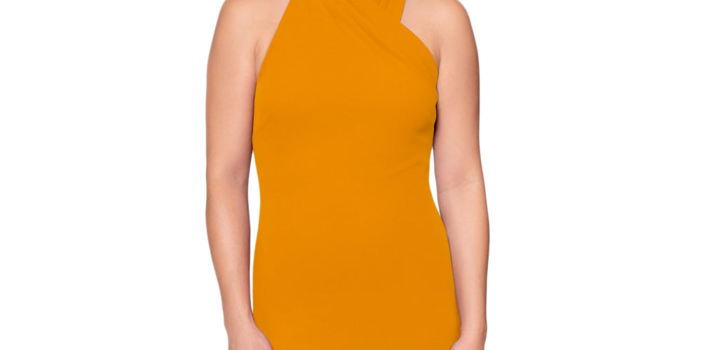 Vestido justo feminino Rachel Roy amarelo tamanho grande