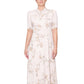 Vestido feminino Rachel Roy Harland com decote cruzado e ombros bufantes, branco, tamanho pequeno