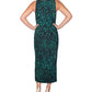 Vestido tubinho com decote torcido RACHEL Rachel Roy feminino, verde, tamanho grande