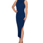 Vestido suéter feminino Rachel Roy Lenora com gola alta, azul, tamanho XX-G