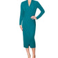 Vestido midi de coquetel e festa RACHEL Rachel Roy feminino, verde, tamanho médio