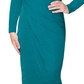Vestido midi de coquetel e festa RACHEL Rachel Roy feminino, verde, tamanho médio