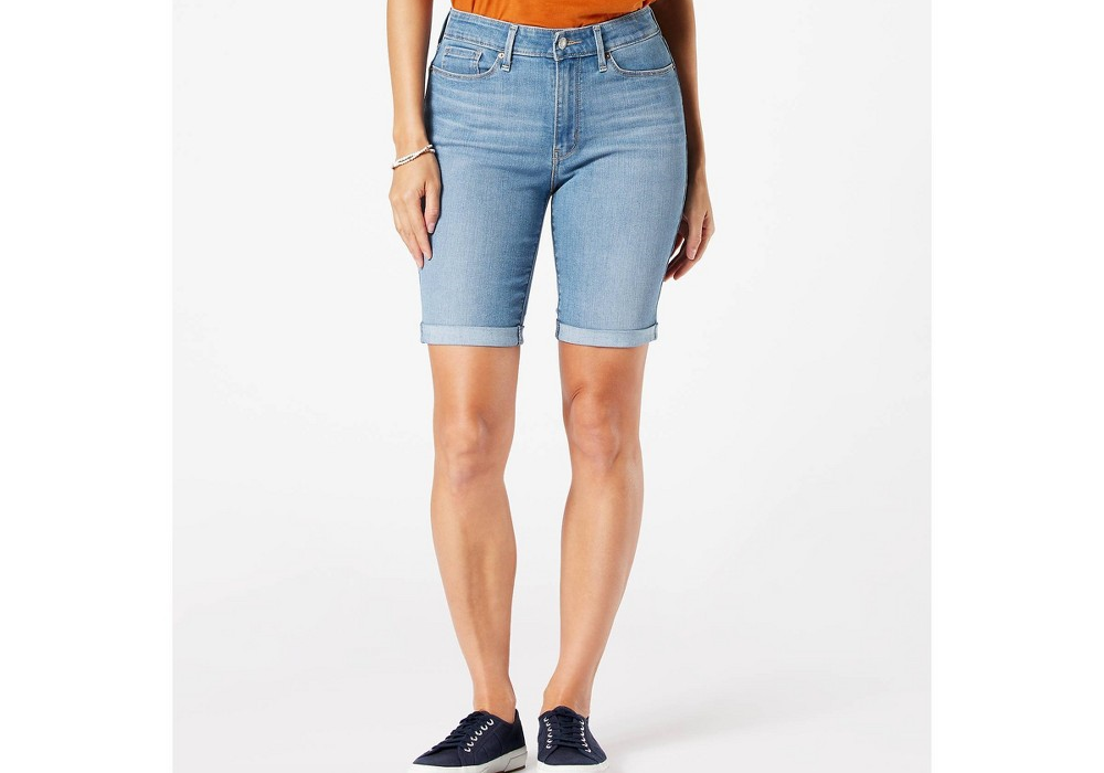 Bermuda Jeans DENIZEN® Levi's® Feminina Cintura Média 9 Jean Therapy Tamanho 8