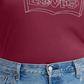 Camiseta Levi's Batwing Perfect Graphic Logo Feminina Vermelha Tamanho 4X