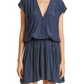 Minivestido Ramy Brook Judy em azul marinho tamanho pequeno