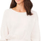 Vince Camuto Blusa de gaze franzida feminina marrom tamanho extragrande