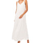 Vestido longo jacquard feminino Vince Camuto, branco, tamanho pequeno