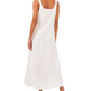 Vestido longo jacquard feminino Vince Camuto, branco, tamanho pequeno