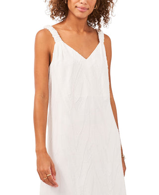 Vince Camuto Women's Jacquard Maxi Dress White Size Small