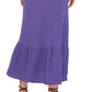 Vestido feminino Vince Camuto com babados e cintura franzida, roxo, tamanho pequeno