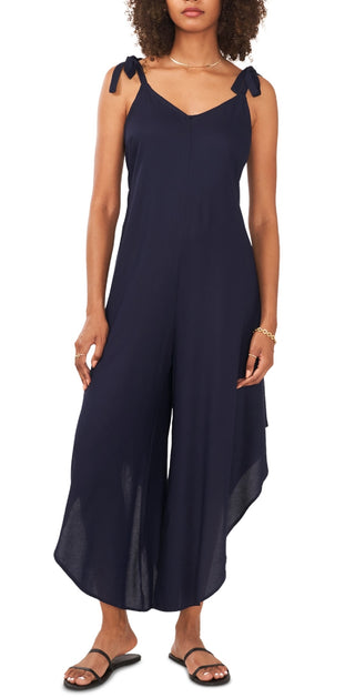 Vince Camuto Women's Tie Shoulder Jumpsuit Blue Size X-Large