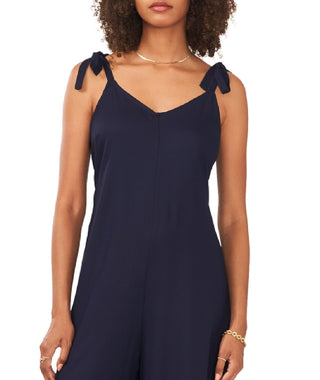 Vince Camuto Women's Tie Shoulder Jumpsuit Blue Size X-Large
