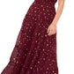 Vestido feminino Vince Camuto com decote em V e ombros de fora, roxo, tamanho X-G