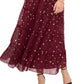 Vestido feminino Vince Camuto com decote em V e ombros de fora, roxo, tamanho X-G