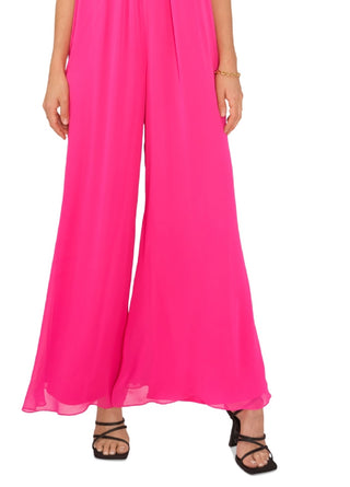 Macacão feminino Vince Camuto Halter Rosa Tamanho X-Grande