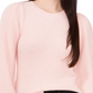 1. Suéter com mangas bufantes em lótus rosa tamanho grande