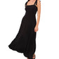 1.STATE Vestido longo feminino, preto, tamanho extragrande