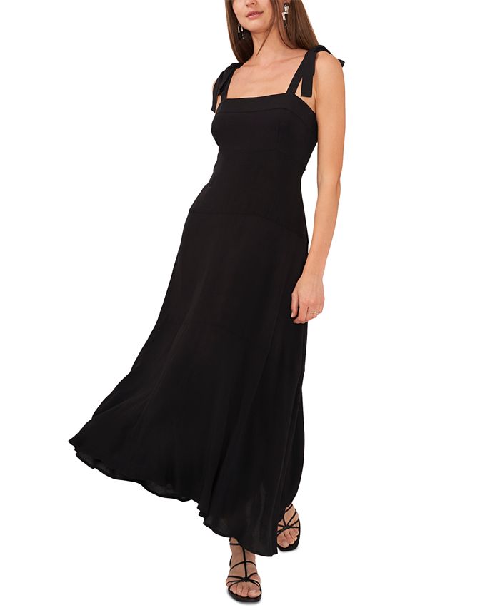 1.STATE Vestido longo feminino, preto, tamanho extragrande
