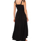 1.STATE Vestido longo feminino, preto, tamanho extragrande