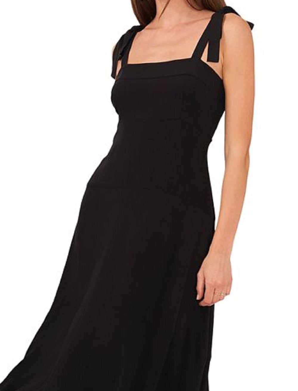1.STATE Vestido longo feminino, preto, tamanho extragrande