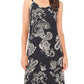 Vestido longo feminino Vince Camuto cinza tamanho extragrande