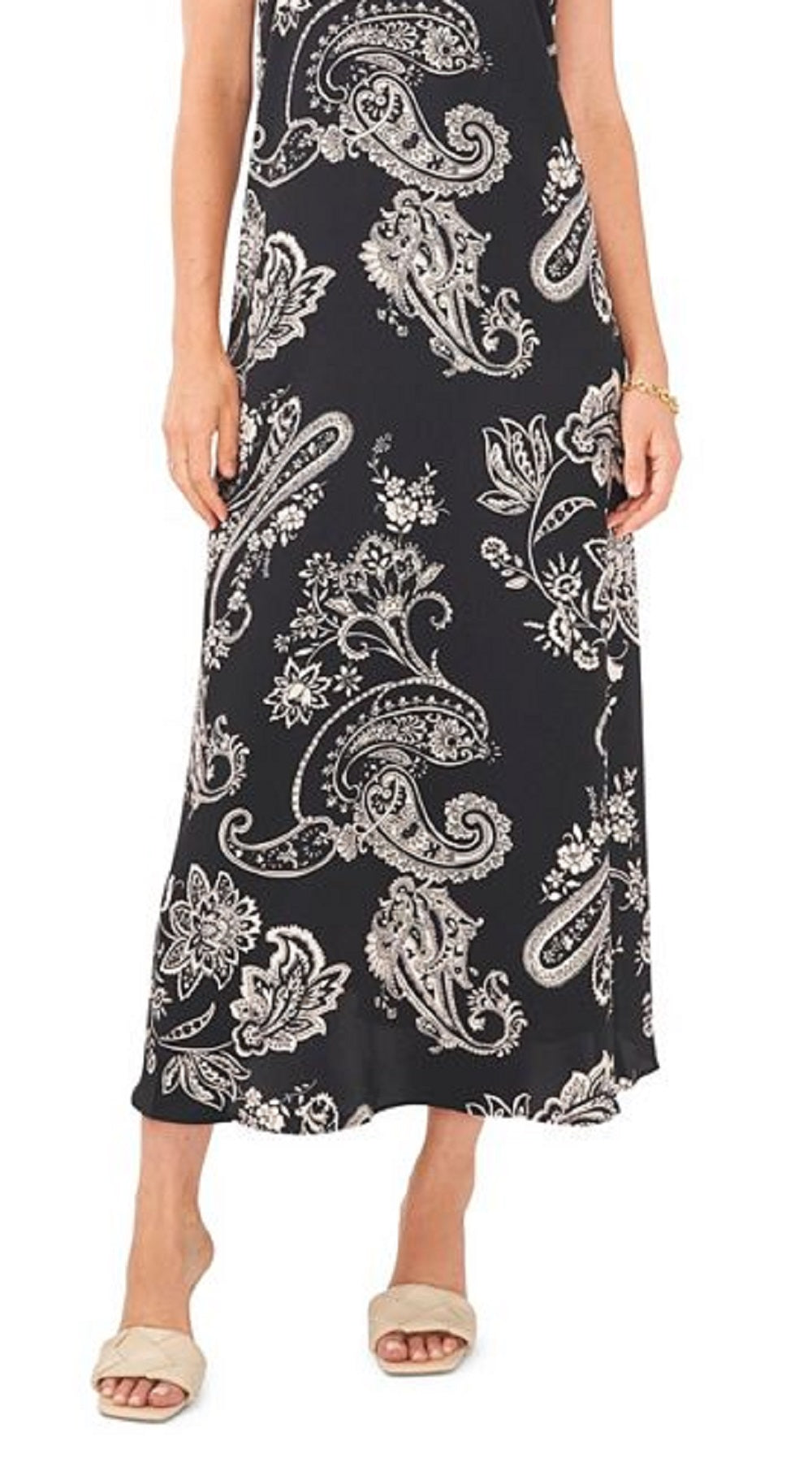Vestido longo feminino Vince Camuto cinza tamanho extragrande