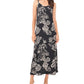Vestido longo feminino Vince Camuto, preto, tamanho extrapequeno