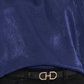 Vince Camuto Blusa feminina de um ombro só, manga comprida, azul, tamanho X-S