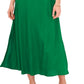 Vestido midi sem mangas Challis com decote em V feminino Vince Camuto, verde, tamanho médio