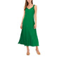 Vestido de festa longo com fenda e decote em V, comprimento chá, verde, tamanho extrapequeno, Vince Camuto