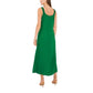 Vestido de festa longo com fenda e decote em V, comprimento chá, verde, tamanho extrapequeno, Vince Camuto