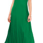 Vestido midi sem mangas Challis com decote em V feminino Vince Camuto, verde, tamanho XX-S