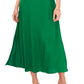 Vestido midi sem mangas Challis com decote em V feminino Vince Camuto, verde, tamanho XX-S