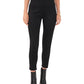 Leggings femininas Vince Camuto com cós largo, pretas, tamanho pequeno